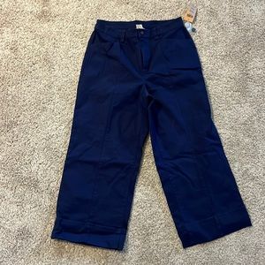 NWT Duluth Trading Company cropped wide leg pants